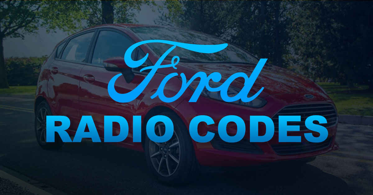Ford radio codes free. software download windows 7